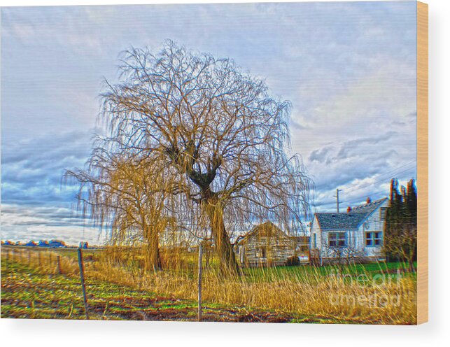 Art Wood Print featuring the photograph Country Life Artististic Rendering by Clayton Bruster