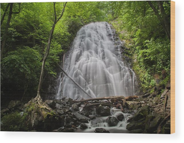 Waterfall Wood Print featuring the photograph Crabtree Falls North Carolina by Kevin Craft