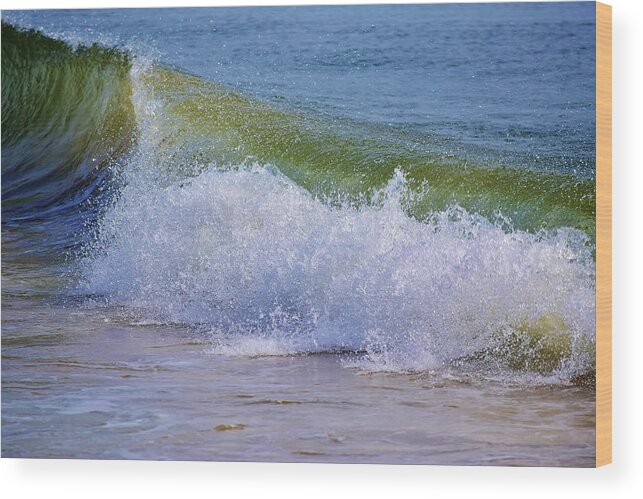 Waves Wood Print featuring the photograph Crash by Nicole Lloyd