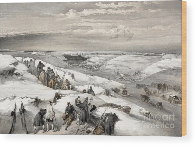 1855 Wood Print featuring the drawing Crimean War, Sevastopol, 1855. by Granger