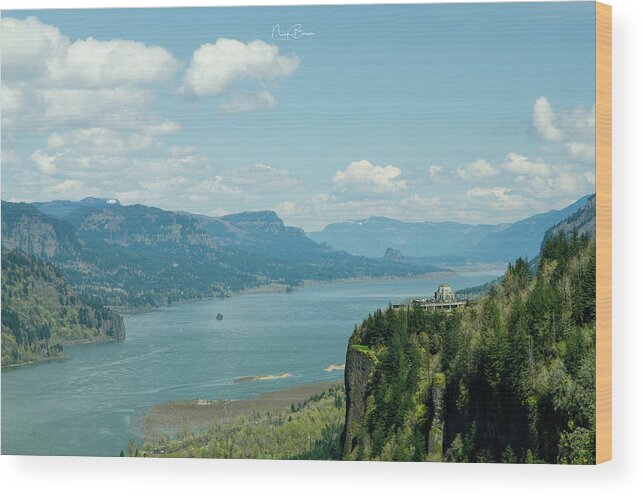 Vista Wood Print featuring the photograph Crown Point Landscape by Nick Boren