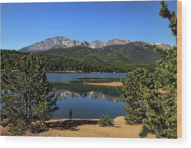 Crystal Creek Wood Print featuring the photograph Crystal Creek Reservoir 2 by Judy Vincent