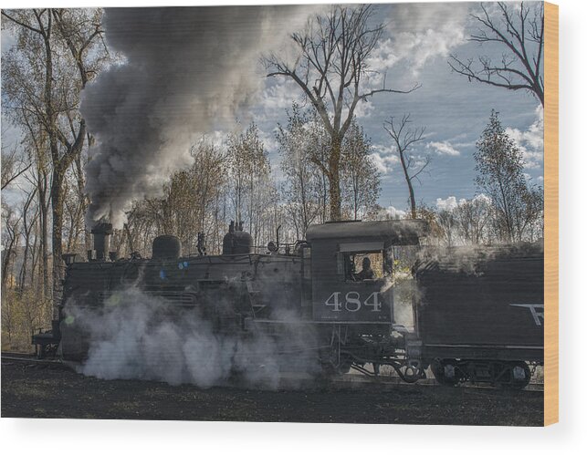 Cumbres & Toltec Scenic Railroad Wood Print featuring the photograph Cumbres and Toltec Scenic Railroad 04 by Jim Pearson