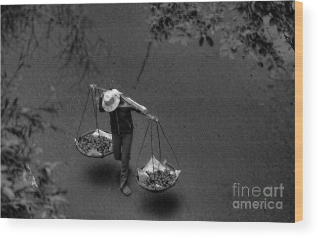 Vietnam Wood Print featuring the photograph Daily Life IV by Chuck Kuhn