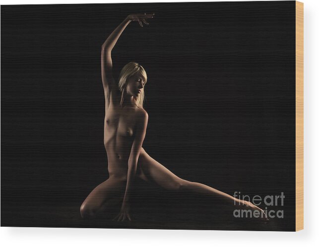 Artistic Photographs Wood Print featuring the photograph Dance in solitary by Robert WK Clark