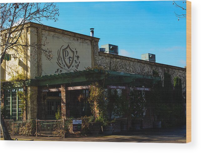 Landscape Wood Print featuring the photograph Dancing Fox Winery by Tikvah's Hope