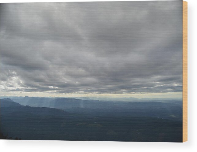  Wood Print featuring the photograph Dark Mountains by Brian O'Kelly