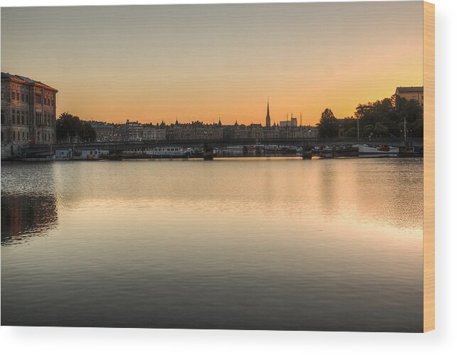 Stockholm Wood Print featuring the photograph Dawn by Kristina Rinell