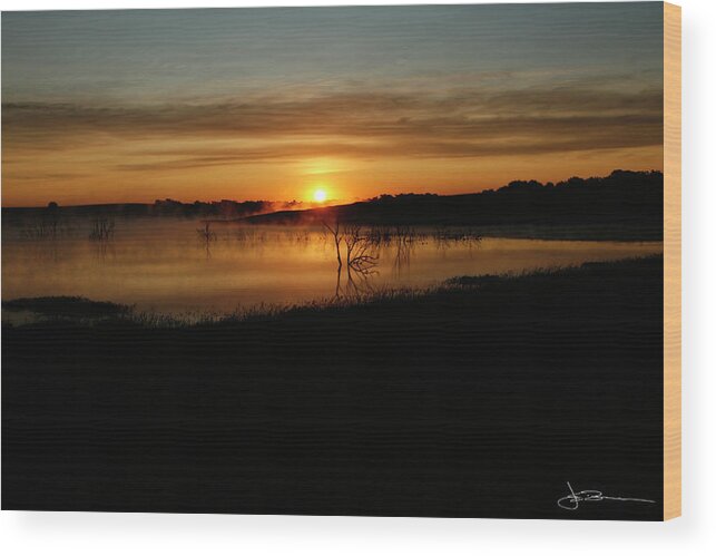 Country Wood Print featuring the photograph Dawn of Time by Jim Bunstock