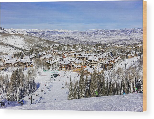 Cold Wood Print featuring the photograph Deer Valley, Utah by David A Litman