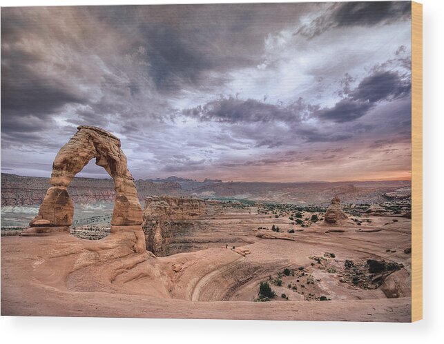 Arch Wood Print featuring the photograph Delicate Arch by Ryan Heffron