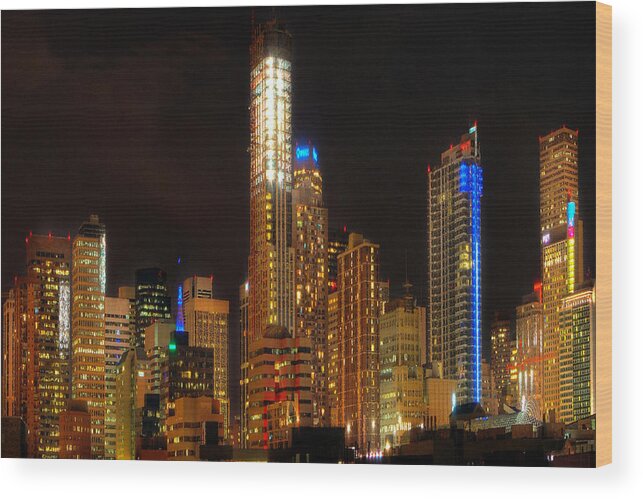  Buildings Wood Print featuring the photograph Denver Smash by Kevin Munro