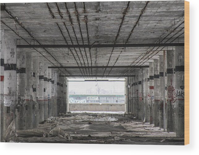 Detroit Wood Print featuring the photograph Detroit Packard Plant by John McGraw