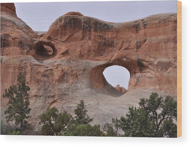 Arches National Park Wood Print featuring the photograph Devils Garden by Frank Madia