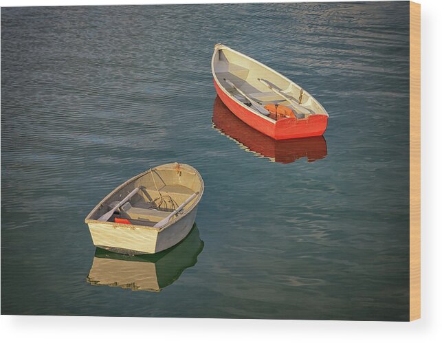 Dinghies Wood Print featuring the photograph Dinghies by Rick Berk