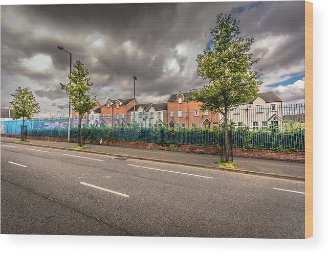 Dublin Wood Print featuring the photograph Divided City by Bill Howard