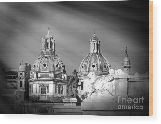 Domes Wood Print featuring the photograph Domes by Stefano Senise