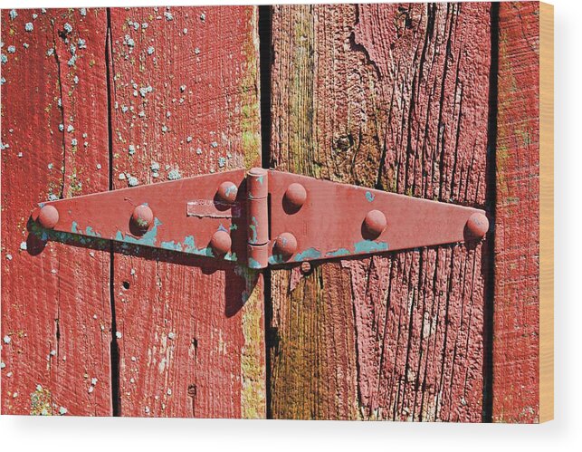 Barn Wood Print featuring the photograph Don't Come Unhinged- Fine Art by KayeCee Spain