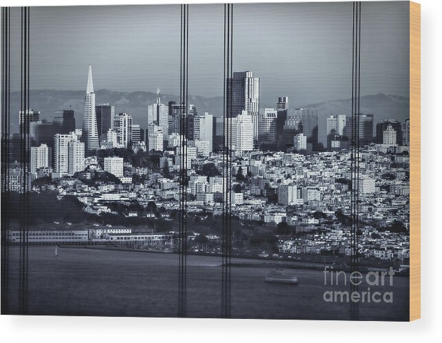 Sfo Wood Print featuring the photograph Downtown San Francisco by Doug Sturgess