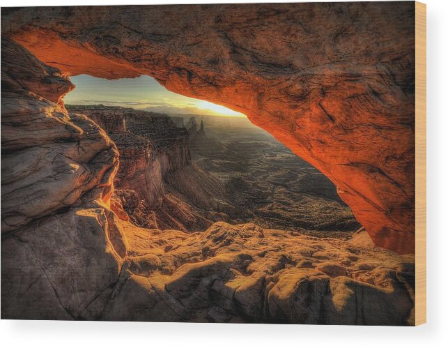Mesa Arch Wood Print featuring the photograph Dragon's Eye by Ryan Smith