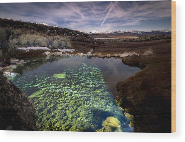 Mountains Wood Print featuring the photograph Dream Pool by Cat Connor