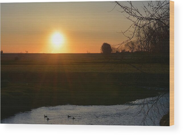 River Wood Print featuring the photograph Duck River Sunrise by Bonfire Photography