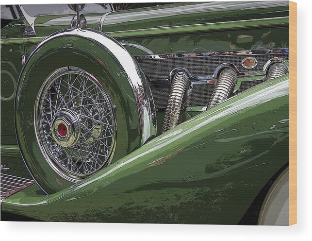 Car Wood Print featuring the photograph Duesenberg by Jim Mathis