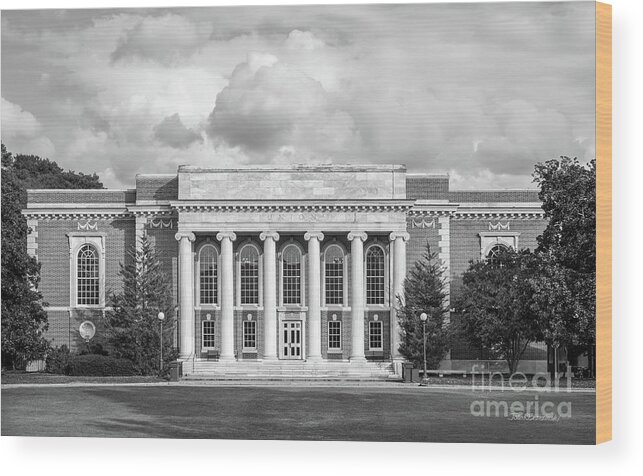 Duke University Wood Print featuring the photograph Duke University East Campus Union by University Icons