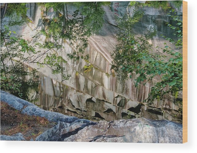 Dummerston Vermont Quarry Wood Print featuring the photograph Dummerston Quarry by Tom Singleton