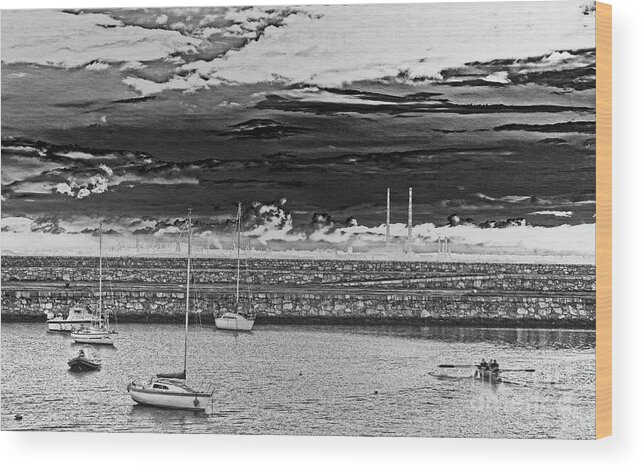 Dun Laoghaire Wood Print featuring the photograph Dun Laoghaire 23 by Alex Art