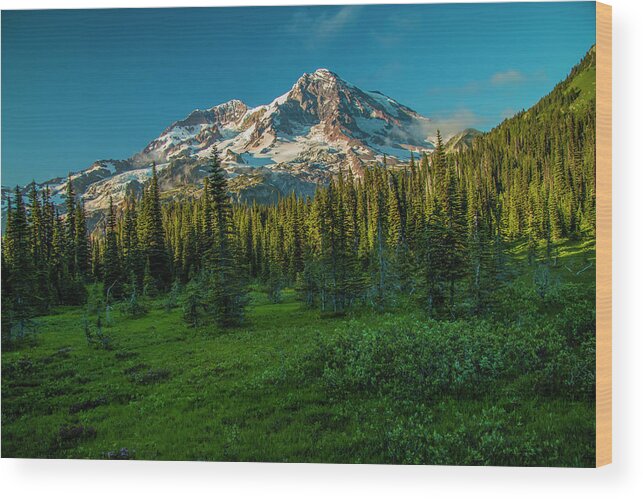 National Park Wood Print featuring the photograph Dusk at Indian Henry Campground by Doug Scrima
