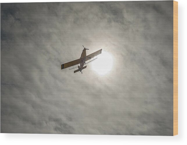 Sky Wood Print featuring the photograph Duster's Sky by Scott Cordell