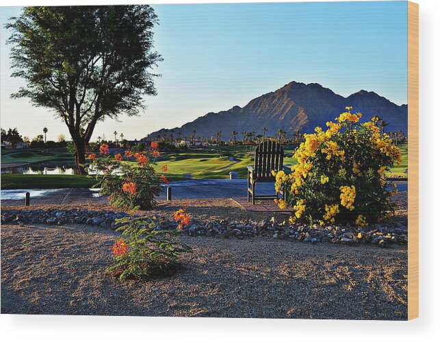 La Quinta Resort Wood Print featuring the photograph Early Morning At The Dunes Golf Course - La Quinta by Glenn McCarthy Art and Photography