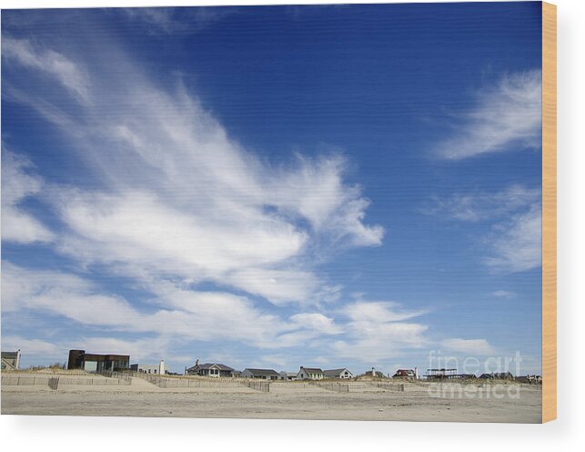 Beach Wood Print featuring the photograph East Atlantic Beach by Scott Evers