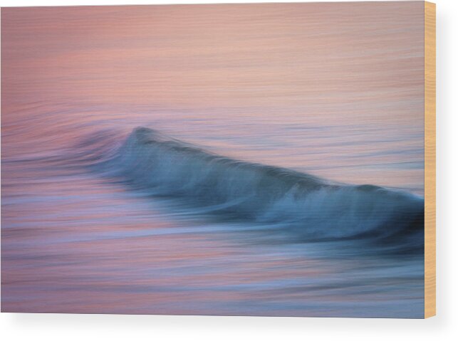 Wave Wood Print featuring the photograph Easy by R Scott Duncan