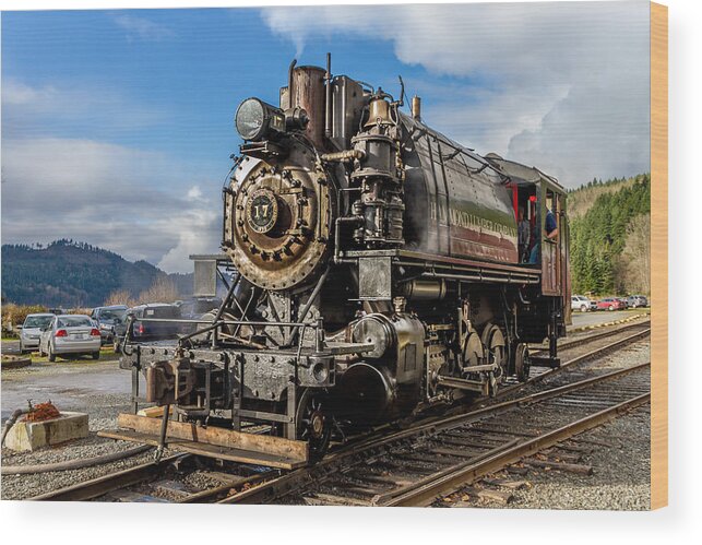 Trains Wood Print featuring the photograph Elbe Steam Engine 17 - 2 by Rob Green