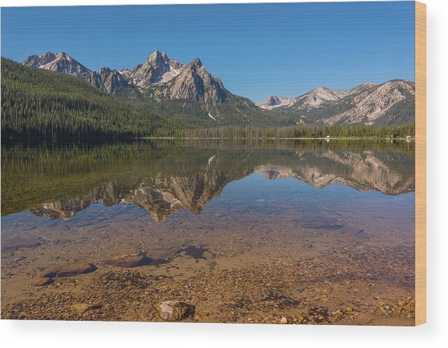 Brenda Jacobs Fine Art Wood Print featuring the photograph Elk Mountain Reflections by Brenda Jacobs