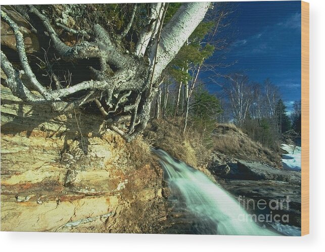 River Wood Print featuring the photograph Empties into Lake Superior by Sven Brogren