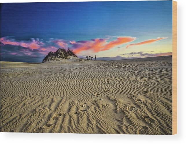 Landscapes Wood Print featuring the photograph End of the Day by Donald Brown