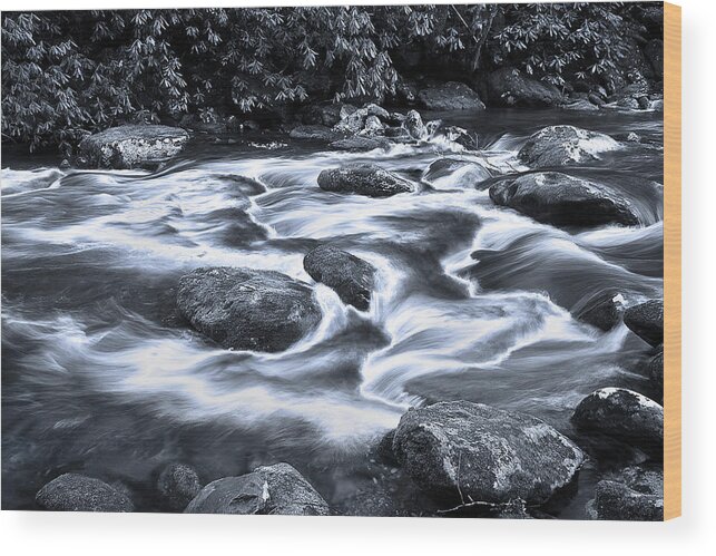 River Wood Print featuring the photograph Endless Waves by Mike Eingle