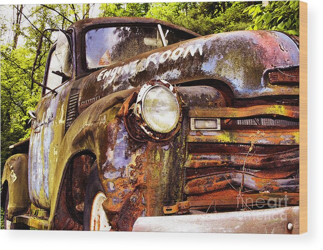 Trucks Wood Print featuring the photograph Engine Room by Tom Griffithe