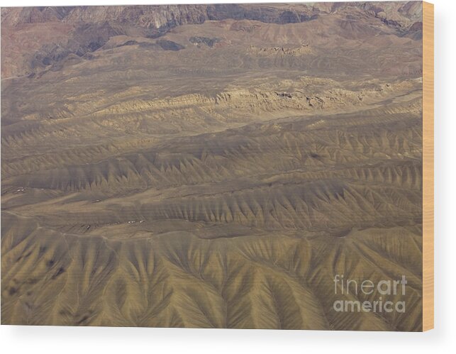 Erosion Wood Print featuring the photograph Eroded Hills by Tim Grams