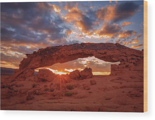 Grand Staircase Escalante Wood Print featuring the photograph Escalante Sunset by Wasatch Light