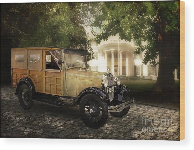 Cars Wood Print featuring the photograph Estate Wagon by John Anderson