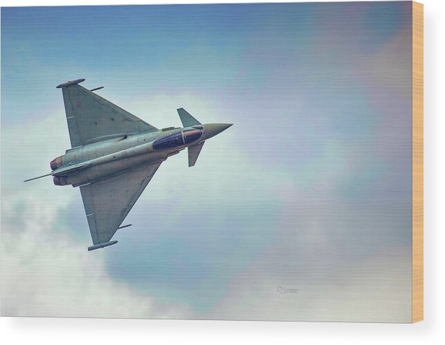 Europe Wood Print featuring the digital art Eurofighter by David Luebbert