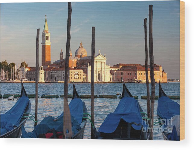 Venice Wood Print featuring the photograph Evening in Venice by Brian Jannsen