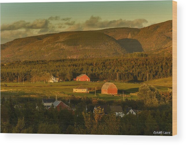 Nova Scotia Wood Print featuring the photograph Evening is Coming to Cheticamp I by Ken Morris
