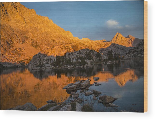 Sunset Wood Print featuring the photograph Evolution Basin Sunset by Doug Scrima