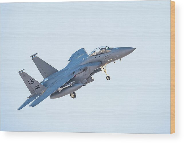 F15 Eagle Wood Print featuring the photograph F15 Eagle by Paul Freidlund