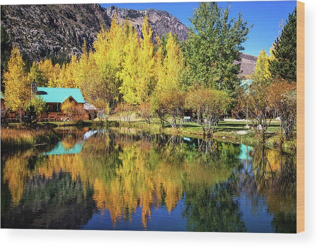 Double Eagle Wood Print featuring the photograph Fall Reflections at the Double Eagle by Lynn Bauer
